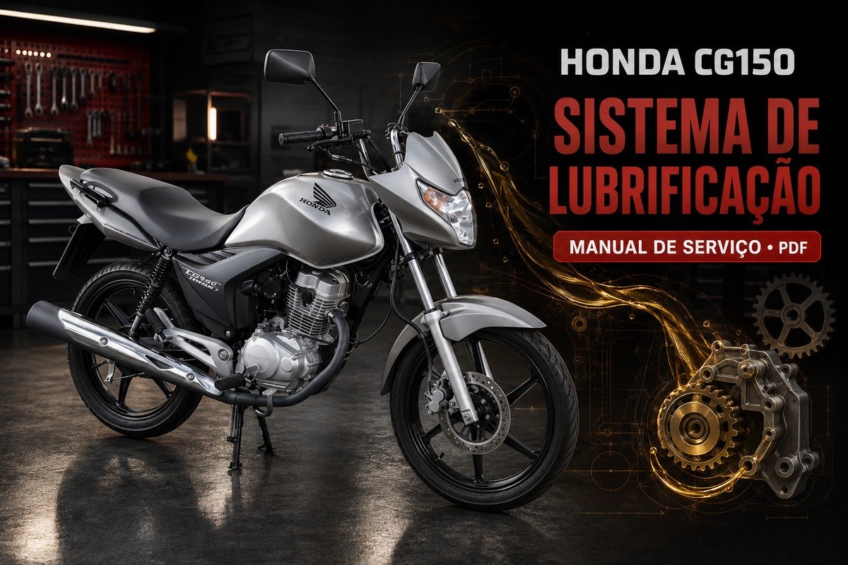 Sistema de lubrificação da Honda CG150 Titan — manual de serviço em PDF