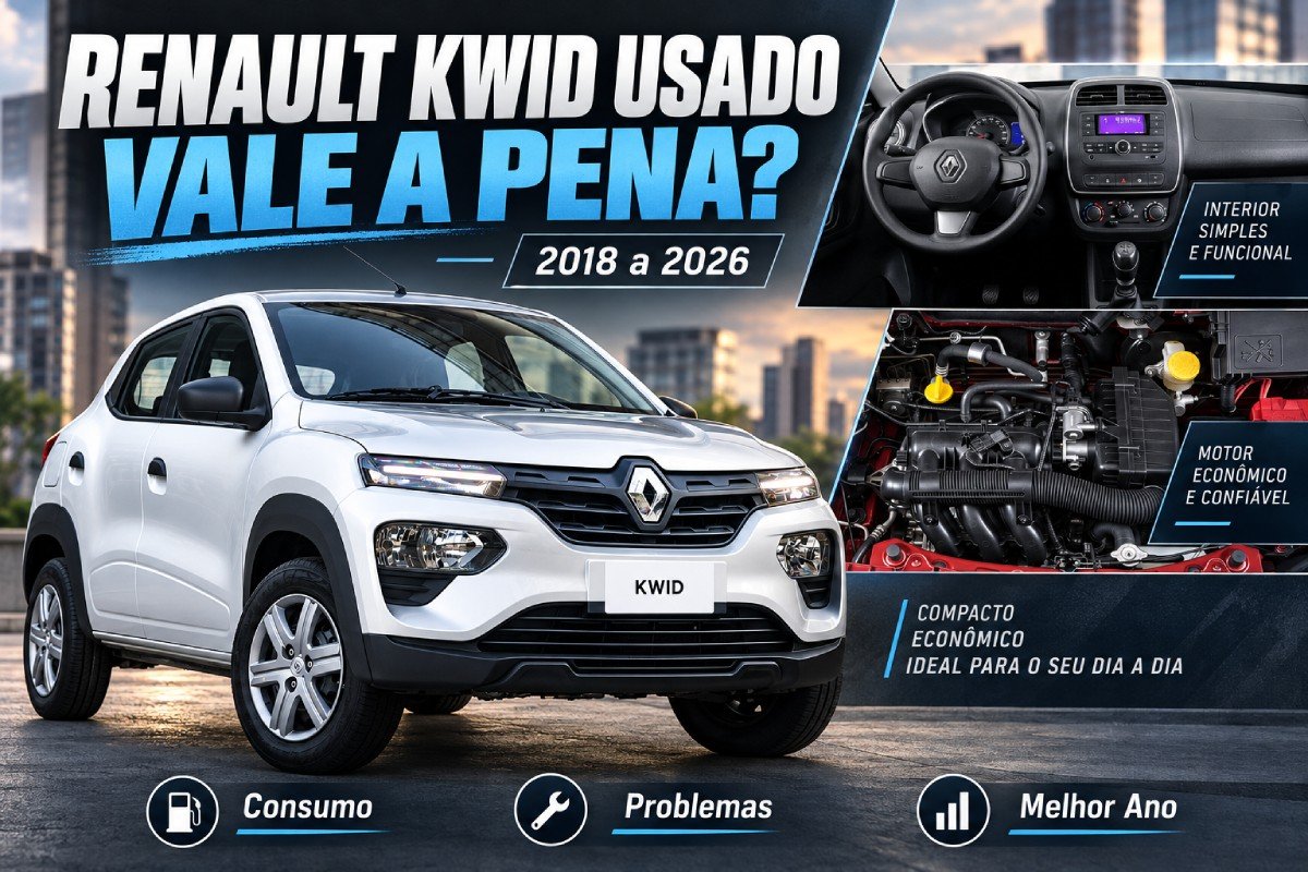 Renault Kwid usado vale a pena? Guia de compra 2018 a 2026