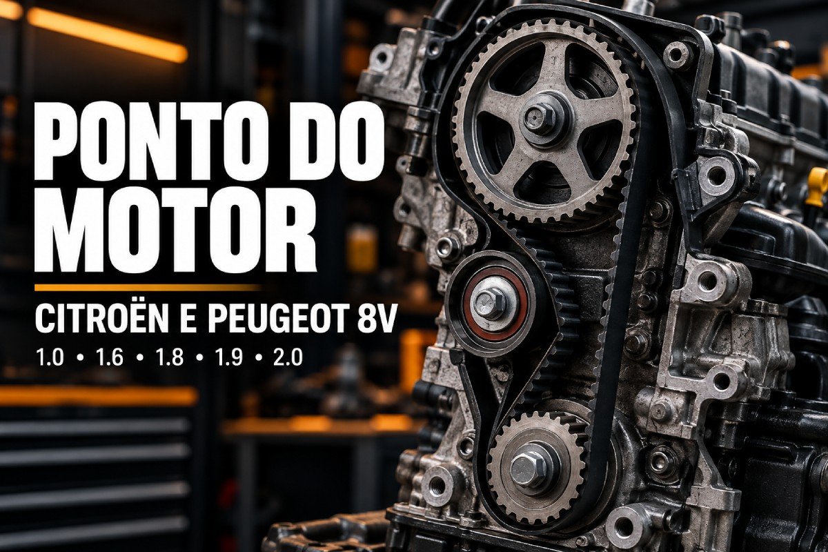 Ponto do motor Citroën e Peugeot 1.0, 1.6, 1.8, 1.9 e 2.0 8V