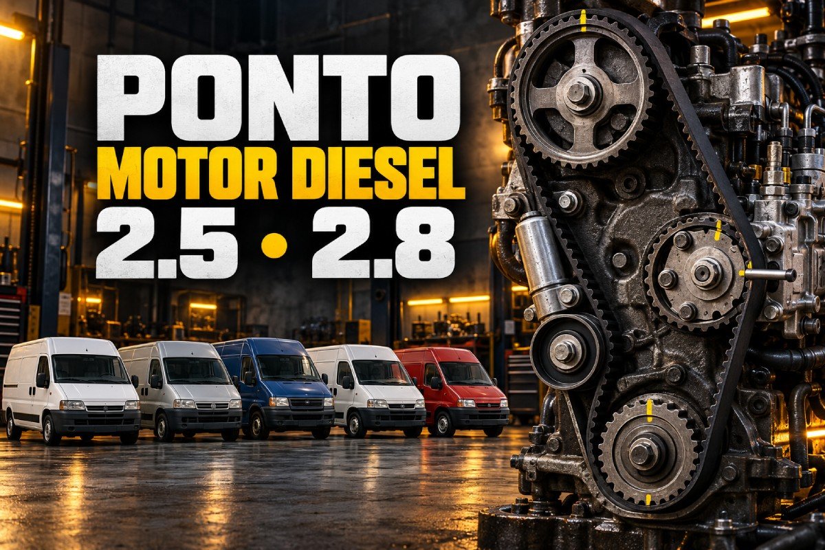 Ponto dos motores diesel 2.5 e 2.8 de Ducato, Master, Daily, Boxer e Jumper