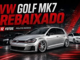 VW Golf MK7 rebaixado em coletânea com diferentes projetos personalizados