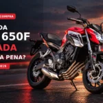Honda CB 650F usada vermelha no guia de compra dos modelos 2015 a 2019