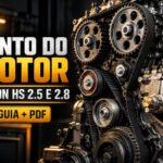 Correia dentada e engrenagens dos motores diesel Maxion HS 2.5 e HS 2.8