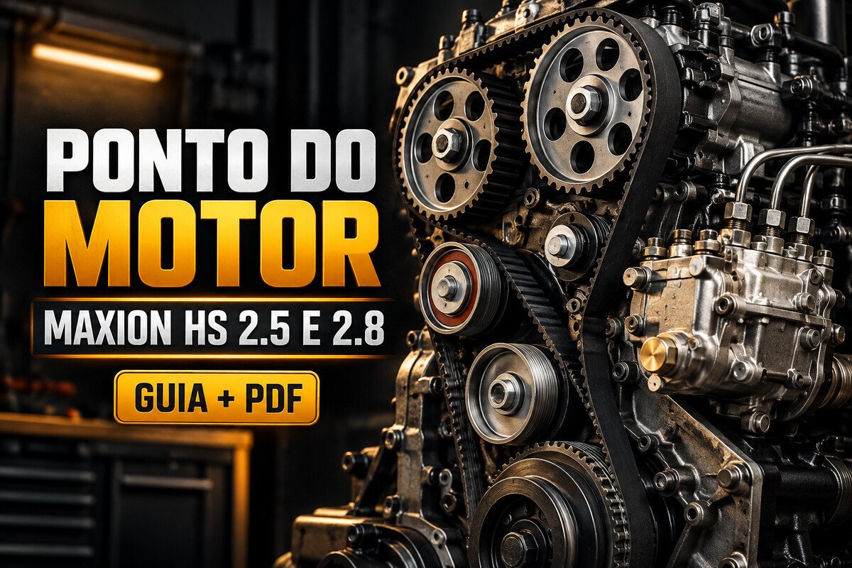 Correia dentada e engrenagens dos motores diesel Maxion HS 2.5 e HS 2.8