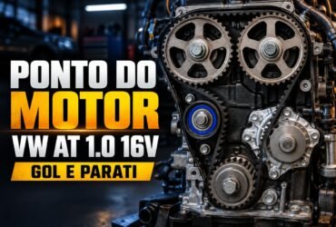 Correia dentada e polias dos comandos do motor VW AT 1.0 16V do Gol e Parati