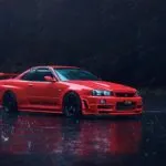Nissan Skyline GTR R34 Rebaixado Vermelho