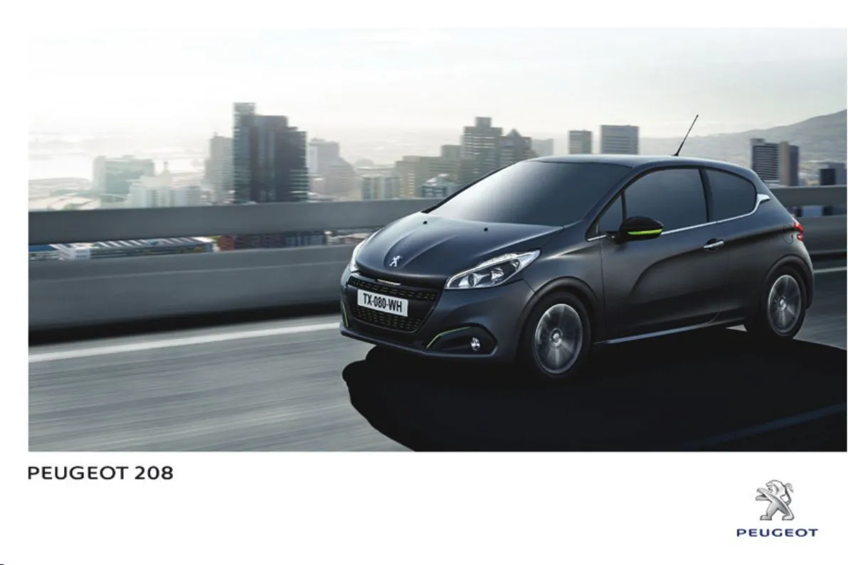 Manual do proprietário Peugeot 208 em PDF (download grátis) Manual do proprietário do Peugeot 208 em PDF para download grátis (capa)
