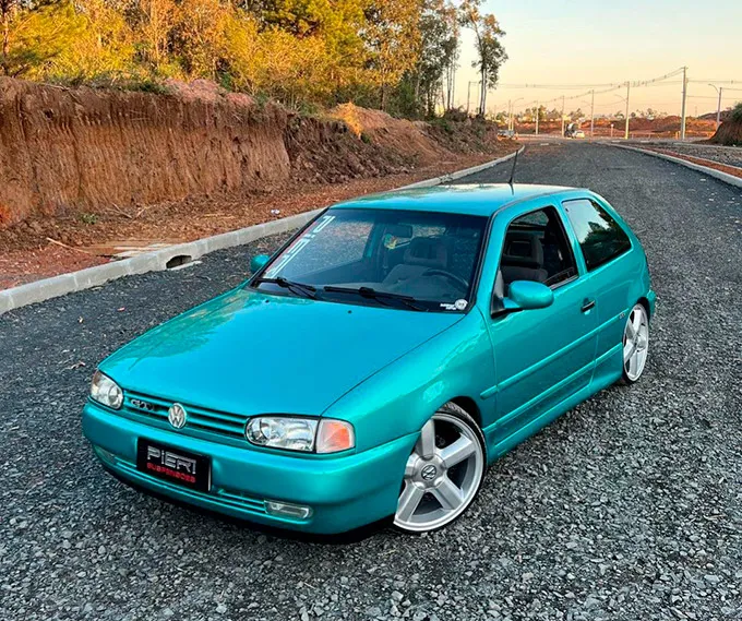Gol GTI verde G2 Gol GTI verde rebaixado