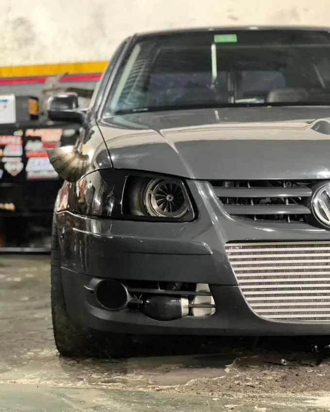 Gol G4 turbo rebaixado Gol G4 rebaixado turbo com rodas esportivas