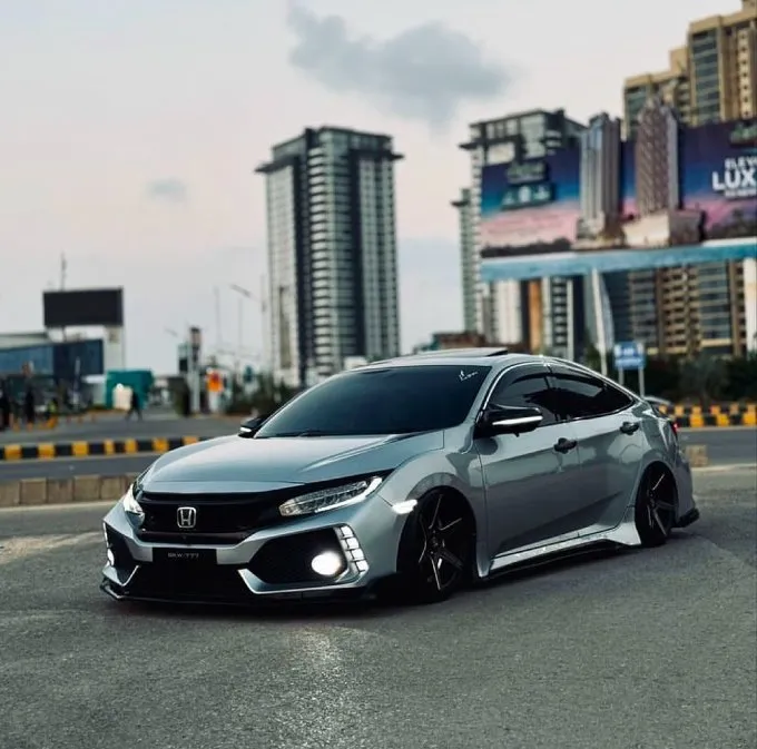 Civic G11 branco rebaixado