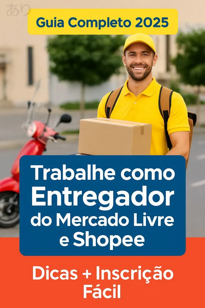 Guia 2025: como ser entregador do Mercado Livre (Envios Extra) e Shopee (SPX)
