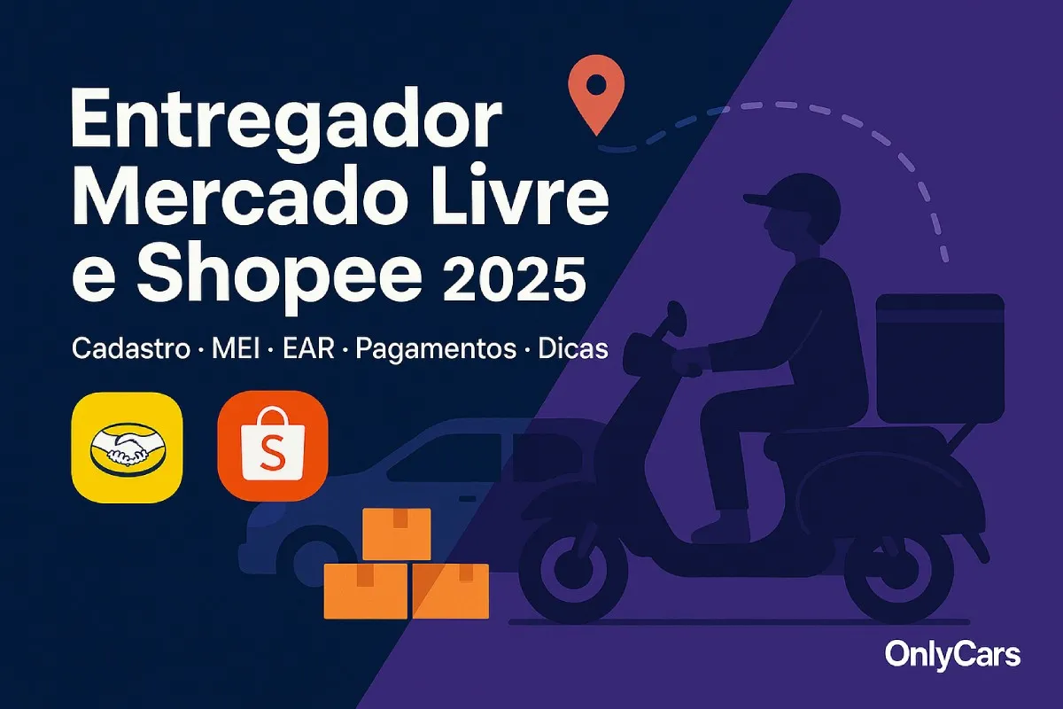 Guia 2025: como ser entregador Mercado Livre e Shopee SPX — cadastro, MEI/EAR e pagamentos