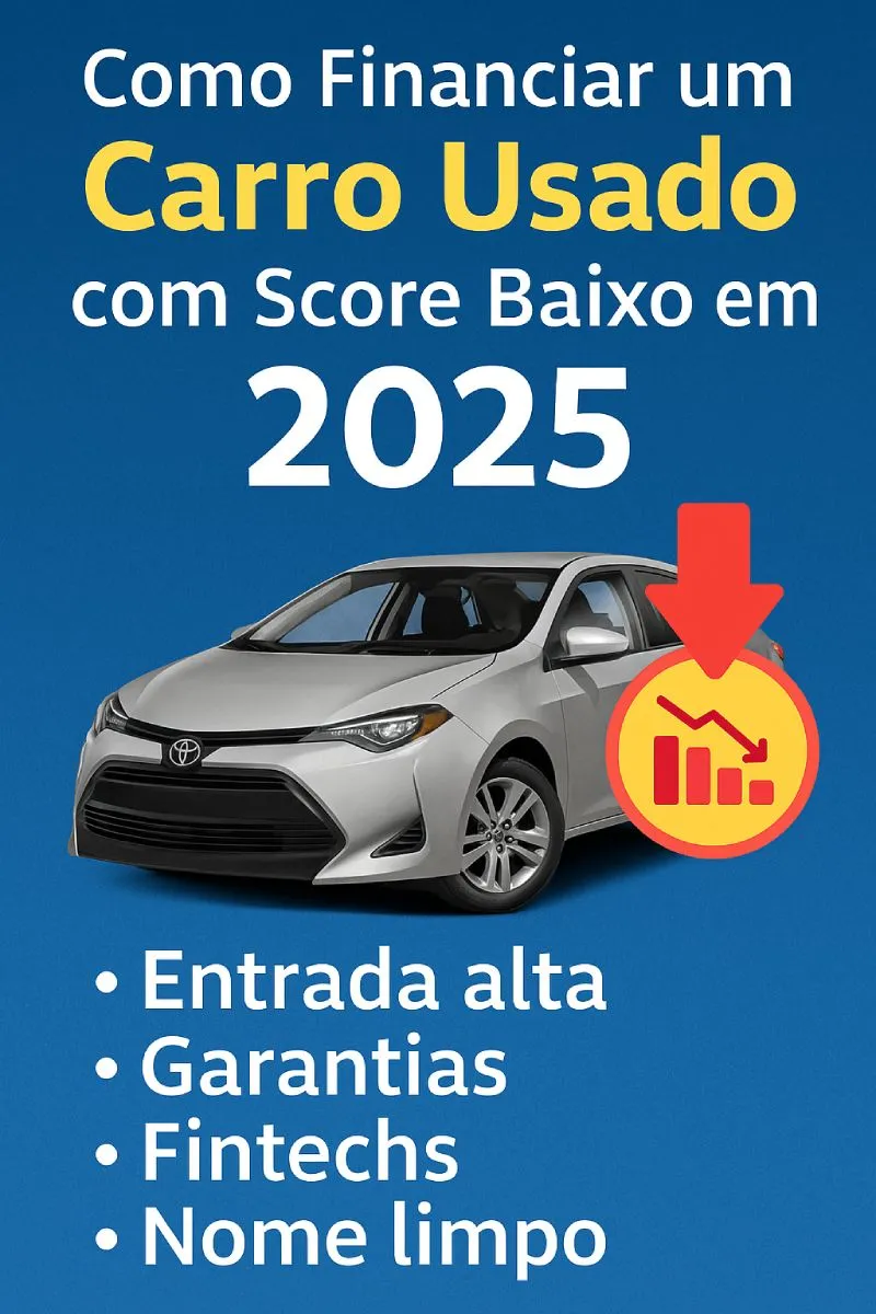 Financiamento de carro com score baixo em 2025 Como financiar carro usado com score baixo em 2025