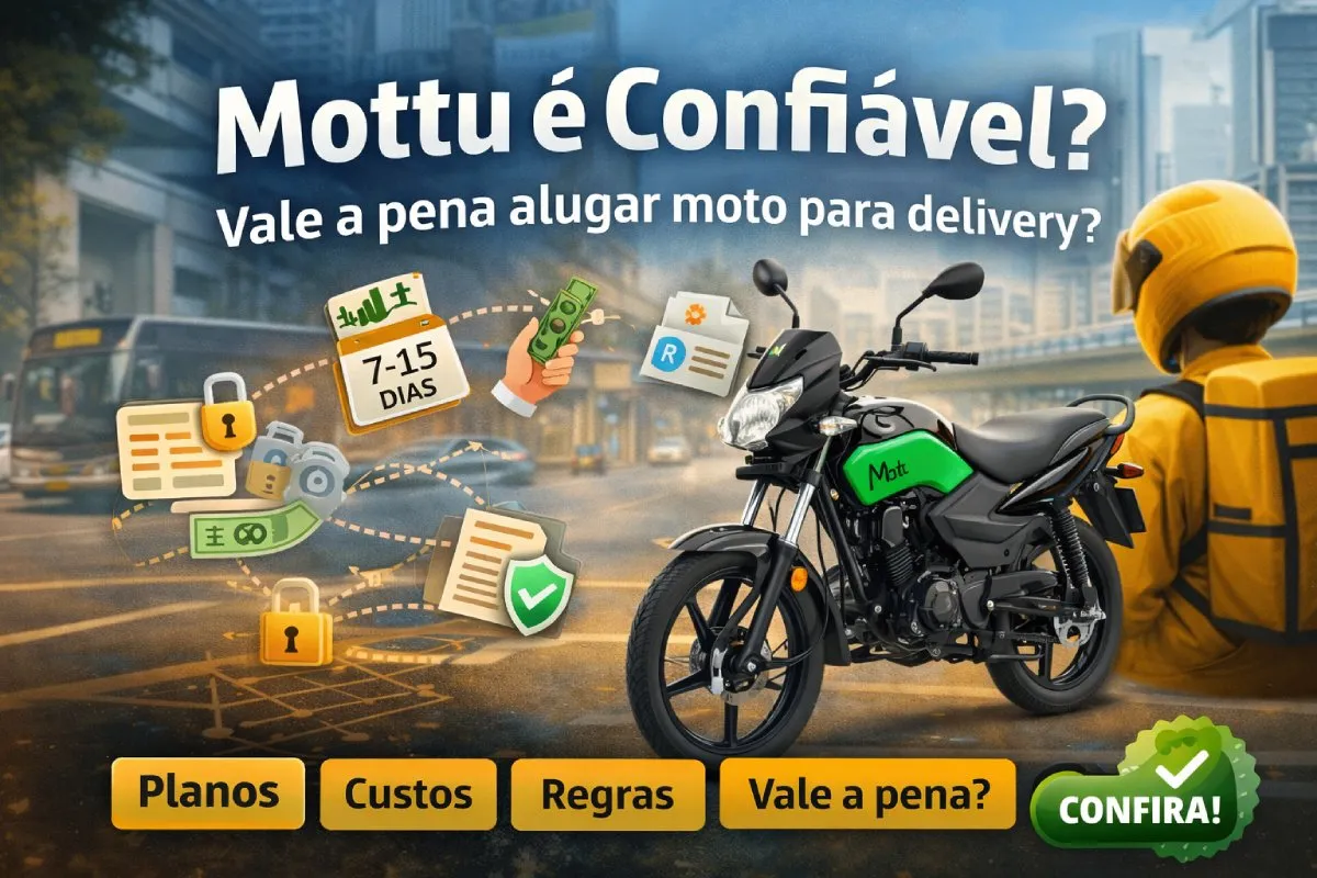 Mottu é confiável? Vale a pena alugar moto para delivery?
