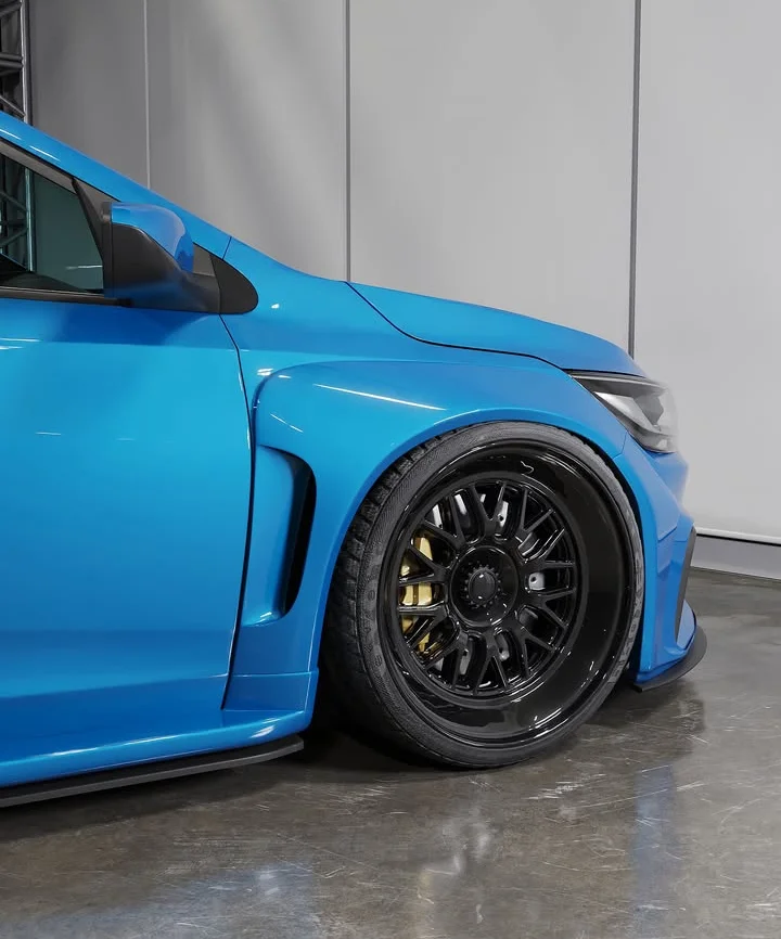 Traseira do Onix com escape duplo e difusor Projeto 3D do Onix com bodykit e escape duplo