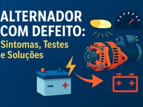 Capa do post sobre alternador com defeito mostrando sintomas e soluções visuais