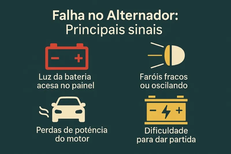 Alternador com Defeito: Sintomas, Testes e Soluções