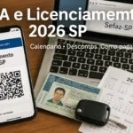 IPVA e Licenciamento 2026 SP: pagamento no app com QR Code PIX, CNH e calendário