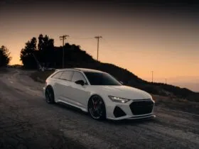 Audi RS6 Avant branca rebaixada com rodas Blaque Diamond aro 22com rodas 22 Blaque Diamond