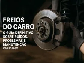 Capa do guia definitivo sobre freios do carro 2025 com disco de freio em destaque