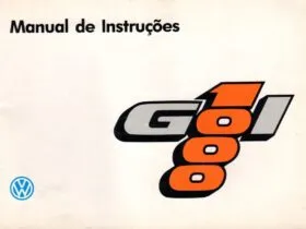 Manual do Proprietário do VW Gol 1000 capa com logotipo “Gol 1000”