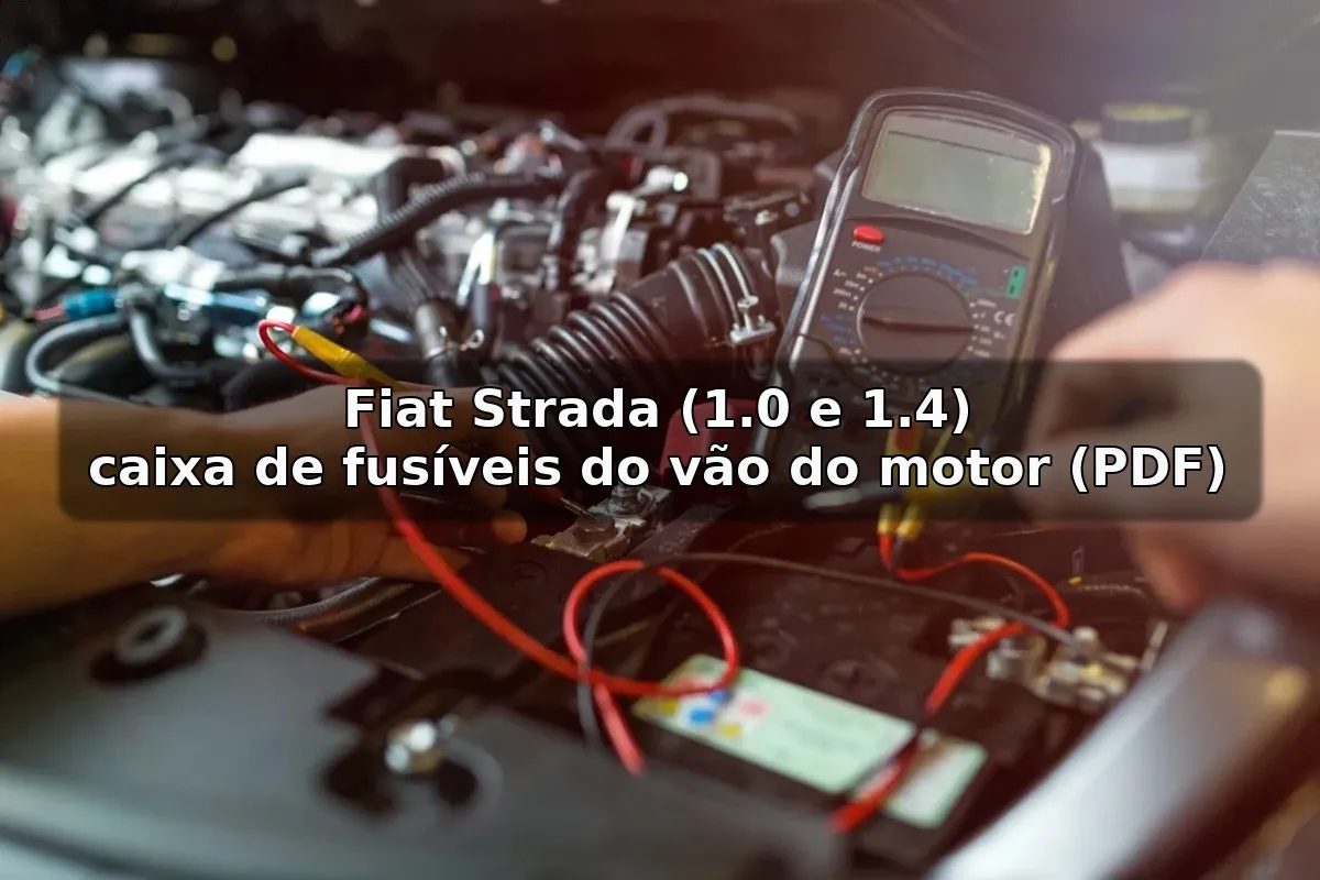 PDF completo caixa de fusíveis Fiat Strada 1.0 e 1.4