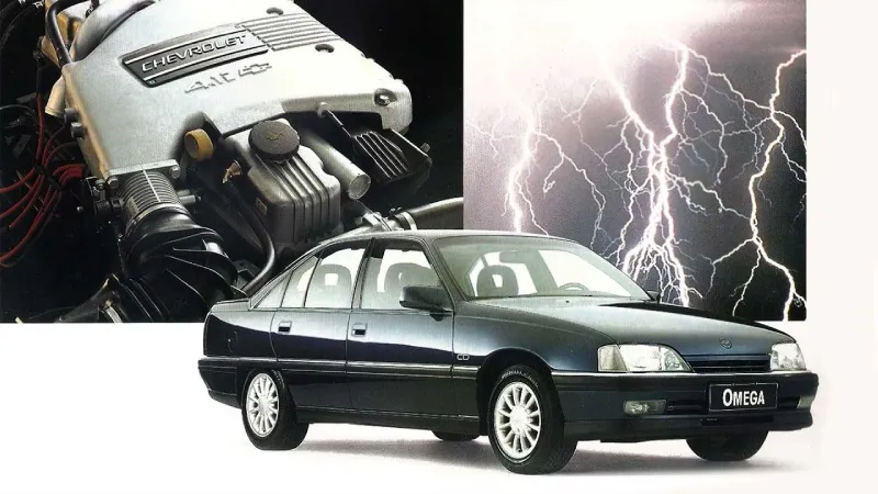 Chevrolet Omega CD verde, sedã executivo com tração traseira