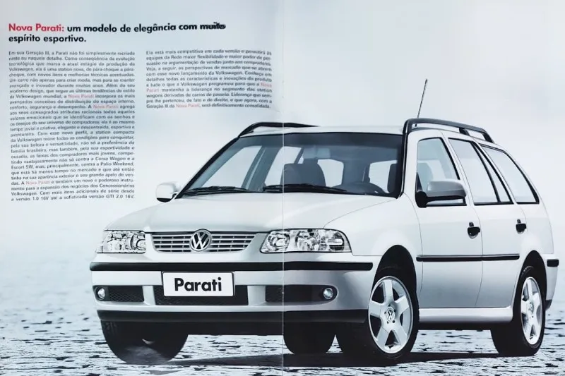 Volkswagen Parati G3 prata, a perua do brasileiro por décadas