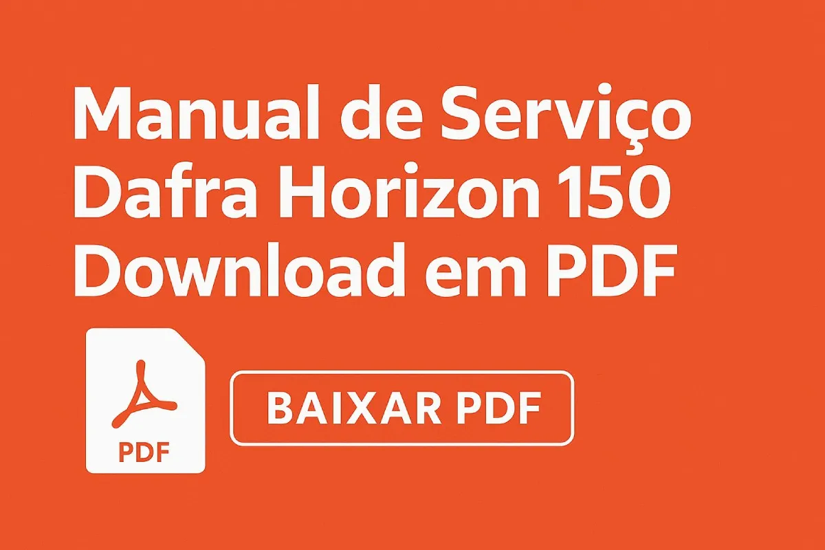 Manual de serviço Dafra Horizon 150 em PDF para download