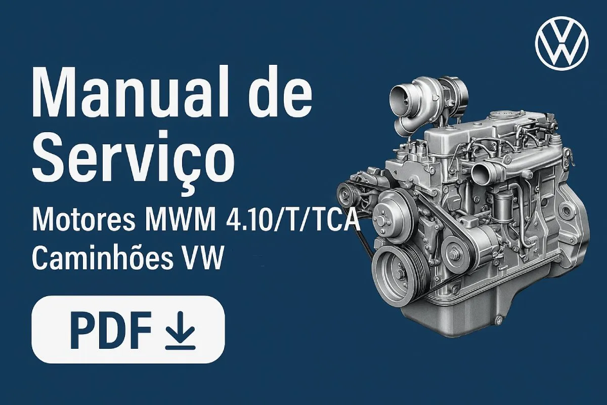 Manual de serviço motores MWM 4.10, 4.10T e 4.10TCA para caminhões VW 1990 em PDF para download