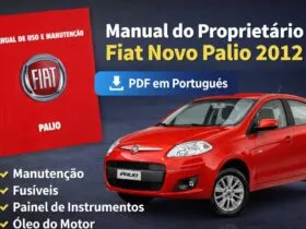 Manual do proprietário do Fiat Novo Palio 2012 em PDF com informações de manutenção, fusíveis, painel e óleo