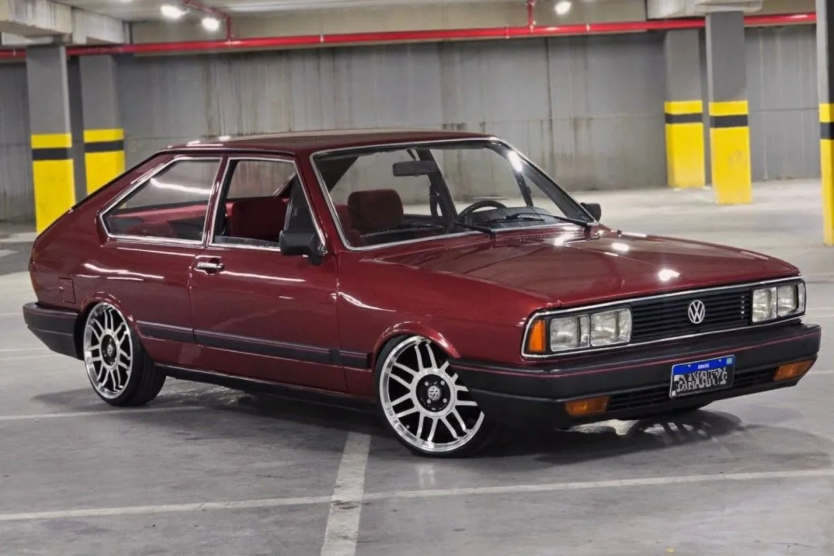 VW Passat 1987 rebaixado rodas 17 snowflakes