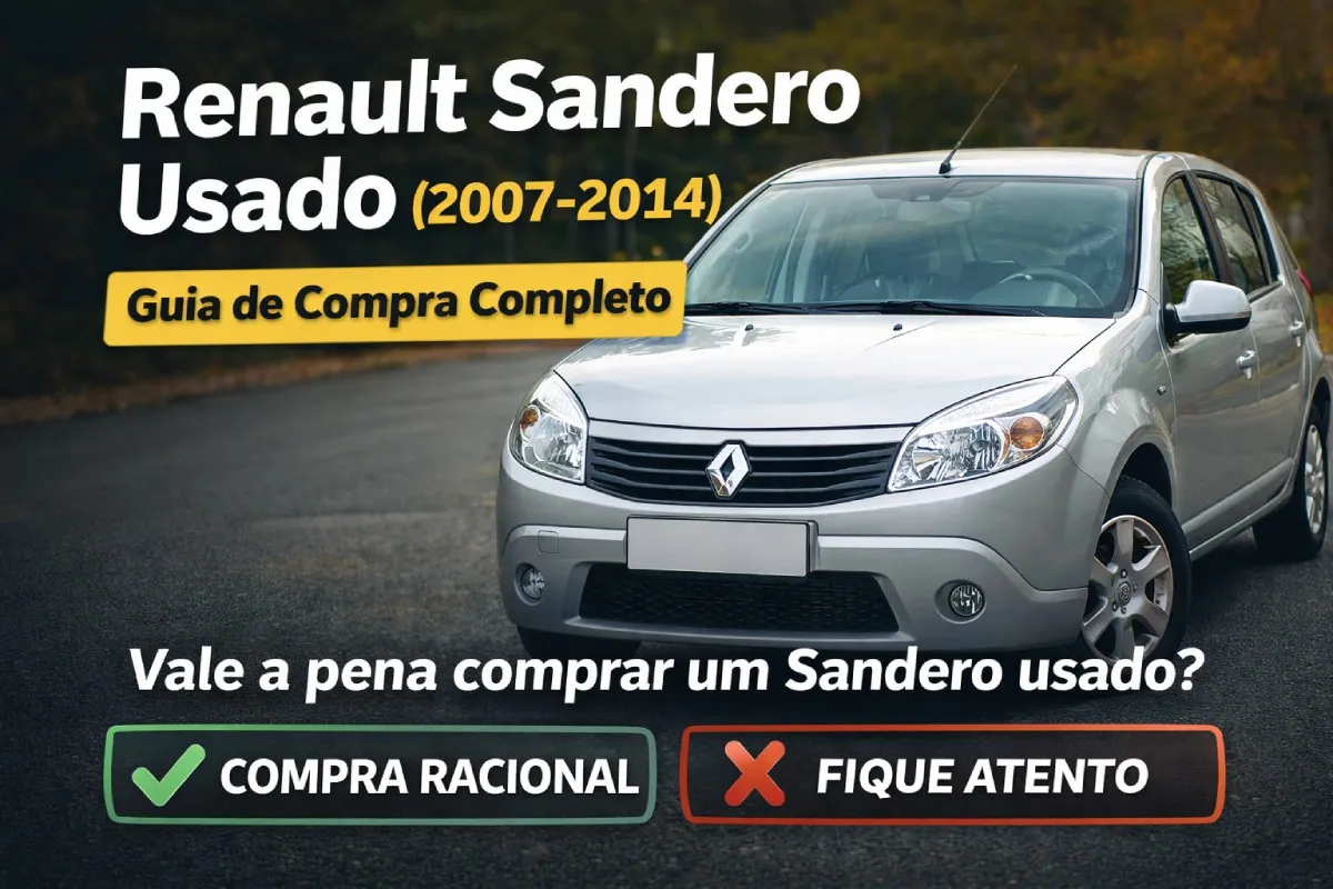 Renault Sandero 2007 a 2014 vale a pena? Guia de compra completo da 1ª geração