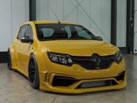 Renault Sandero RS Rebaixado com Body Kit Wide – Fotos do Projeto (Render 3D)