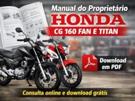 Manual do proprietário Honda CG 160 Fan e Titan em PDF para download