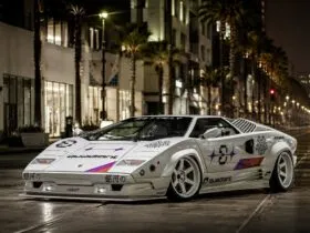 Lamborghini Countach rebaixada