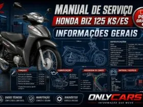 Manual de serviço Honda Biz 125 KS ES informações gerais em PDF