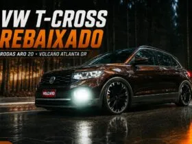 VW T-Cross rebaixado com rodas Volcano Atlanta GR aro 20