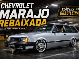Chevrolet Marajó rebaixada 1987 prata com rodas Ralinho aro 18