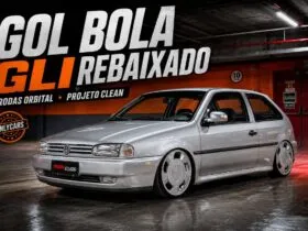 Gol Bola GLI rebaixado prata com rodas Orbital