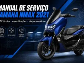 Manual de serviço Yamaha NMAX 2021 PDF com scooter e elementos técnicos de oficina