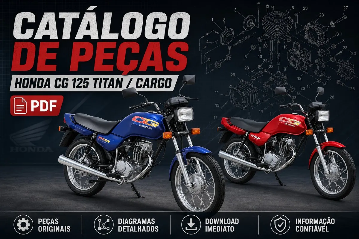 Catálogo de peças Honda CG 125 Titan e Cargo em PDF