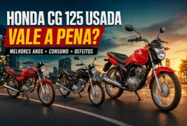 Honda CG 125 usada vale a pena com diferentes gerações da moto