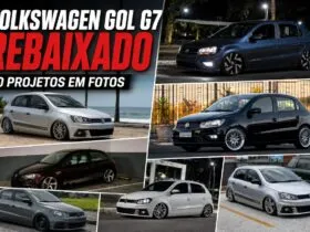 Coletânea de Volkswagen Gol G7 rebaixados com diferentes rodas e estilos