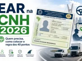EAR na CNH 2026 com informações sobre quem precisa, como colocar e regra dos 40 pontos