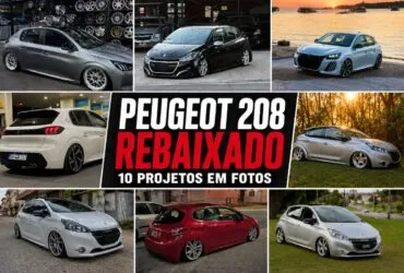 Peugeot 208 rebaixado em coletânea com 10 projetos personalizados