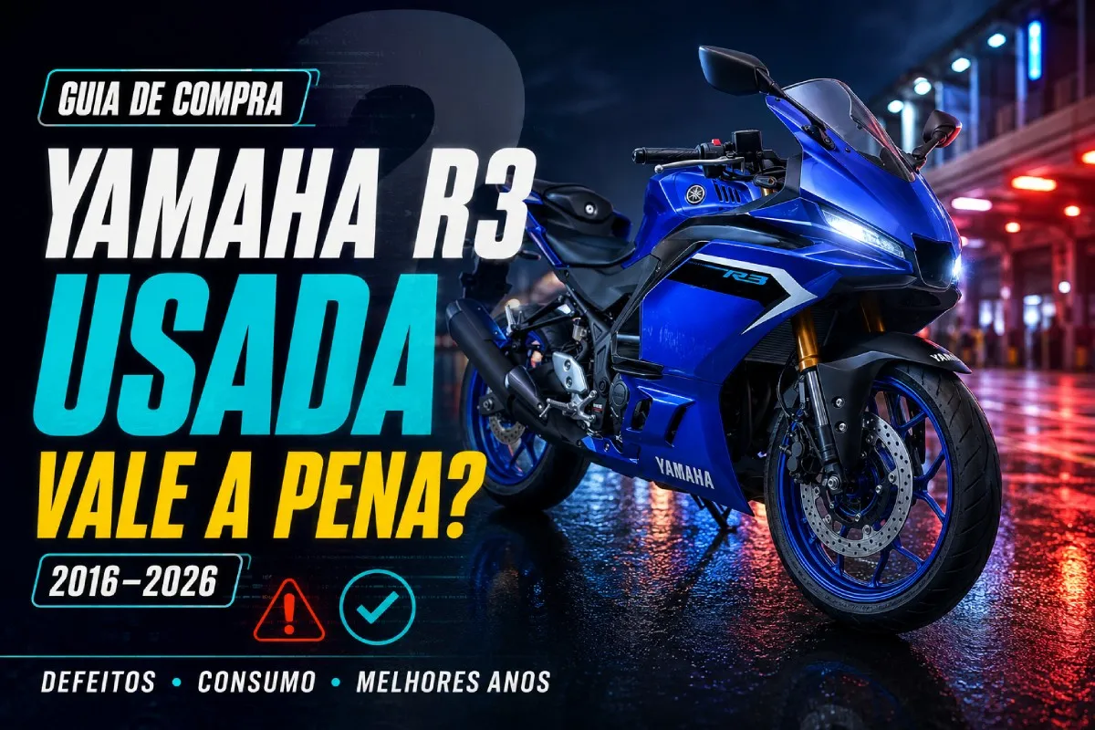 Yamaha R3 usada vale a pena? Guia de compra de 2016 a 2026