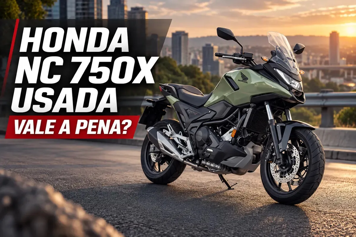 Honda NC 750X usada verde em capa de guia de compra
