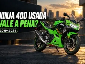 Kawasaki Ninja 400 usada verde e preta em guia de compra dos modelos 2019 a 2024